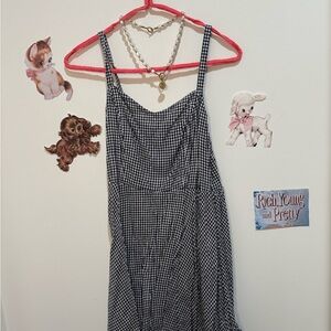 Old Navy Black and White Checkered Mini Dress